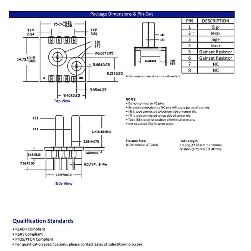 5652-008-D-3-S SMI系列 压力传感器 原装