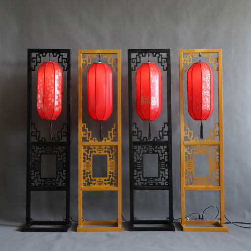 新款中式婚庆道具铁艺灯笼路引汉唐婚礼舞台布置仿古宫灯路引摆件