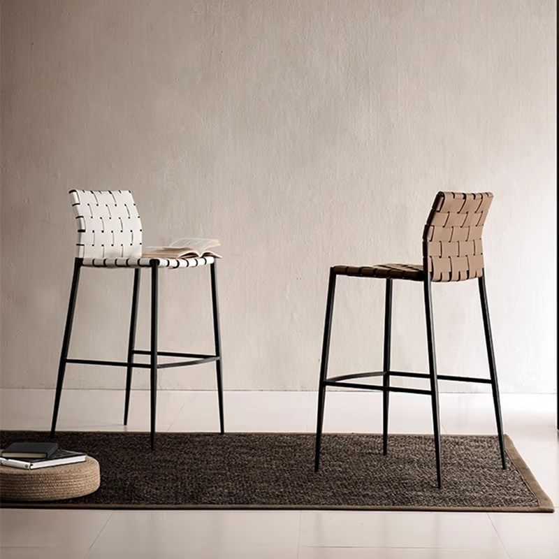 高脚凳简约意式吧台椅家用吧台凳马鞍皮吧凳岛台椅吧椅高脚椅子,住宅家具,家用高脚椅,淘宝优惠券,粉丝福利购,淘宝优惠卷