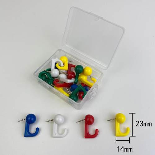 软木毛毡板挂钩图钉彩色大头钉定位钉照片墙钉办公固定钉