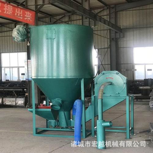 饲料粉碎搅拌机立式粉碎搅拌一体机全自动混合搅拌罐厂家货源