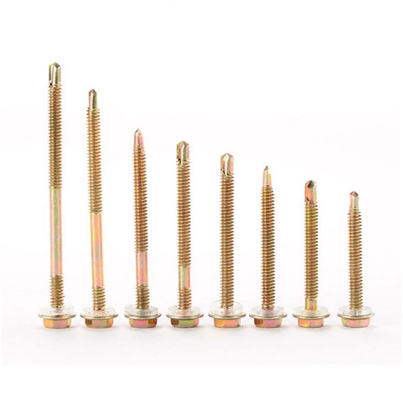 现货供应外六角钻尾螺丝燕尾钉彩钢瓦钉燕尾丝钻尾自攻自钻螺丝钉