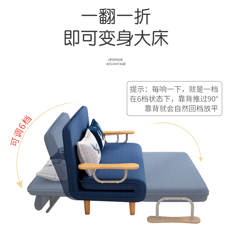 折叠床沙发床单人床家用办公室午休午睡床人两用折叠款