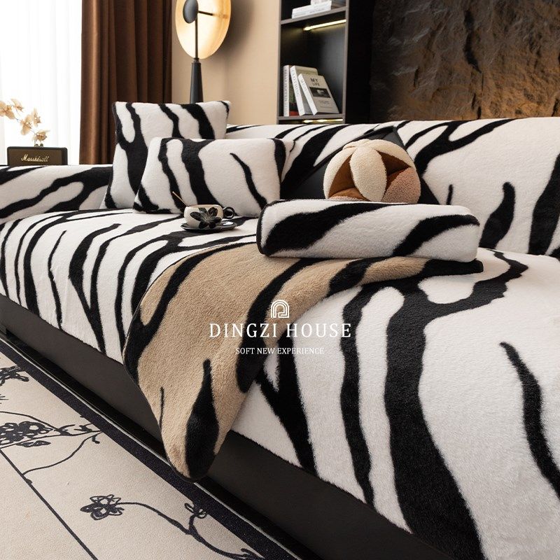 兔毛绒沙发垫子冬季水貂绒毛绒坐垫防滑皮沙发罩新款盖布巾,居家布艺,沙发垫,淘宝优惠券,粉丝福利购,淘宝优惠卷