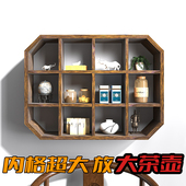 茶杯架展示架茶室小型博古架桌面壁挂实木挂墙多宝阁