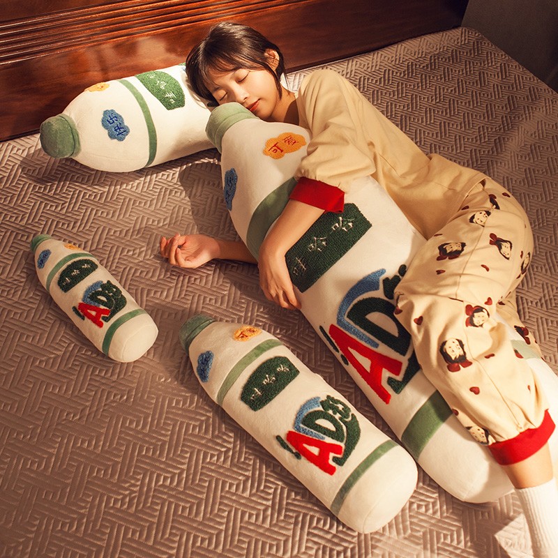 D钙奶抱枕女生睡觉夹腿长条枕头男生款卧室床上靠枕床头靠垫卡通