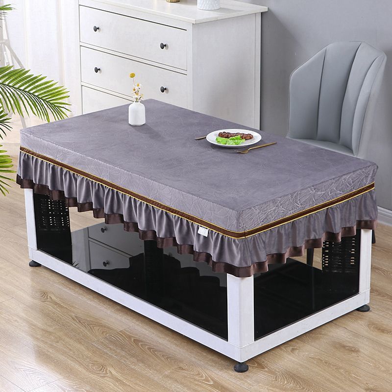 烤火桌子罩22新款电炉罩茶几卓布防尘罩防水防油取暖烤火炉罩