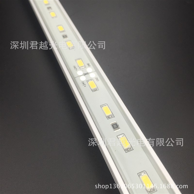 12MM宽 24V  1米60灯5630 工程亮化照明 户外室内铝槽防水硬灯条