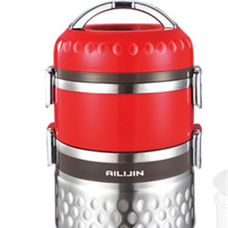 爱丽金304不锈钢加厚保温饭盒学生提锅上班族便当盒多层便携餐具