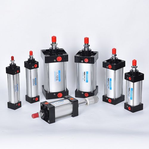 亚德客型sc标准气缸sc63铝合金双作用带磁可调型拉杆气缸