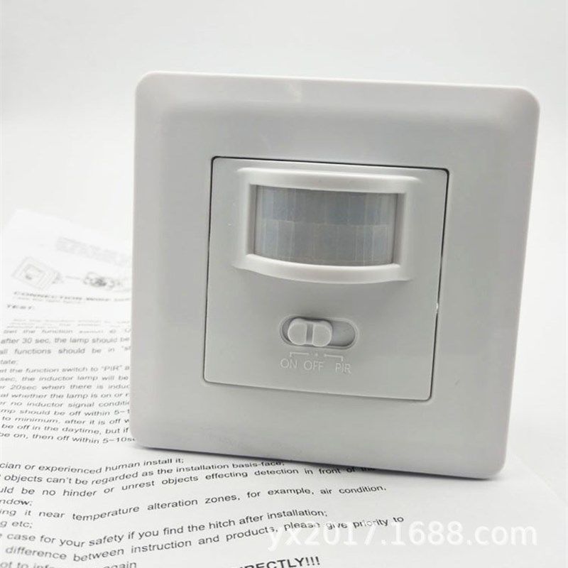 2019新款86款红外线感应开关110V-220V人体感应器普通开关两用