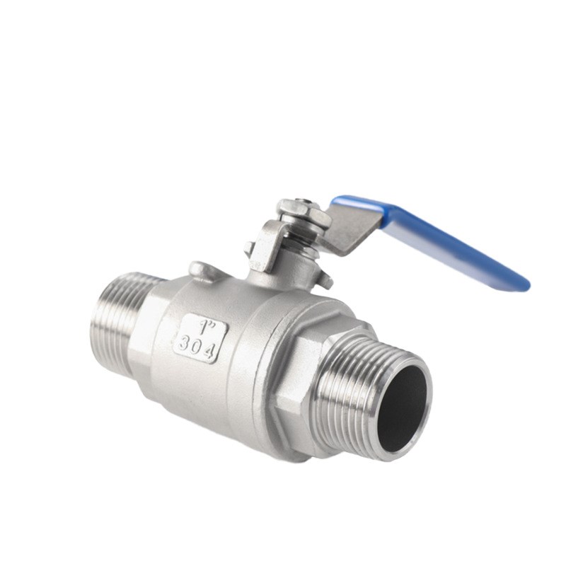 不锈钢304球阀门4 6分二两片式双外螺纹丝口扣自来水开关1寸dn15
