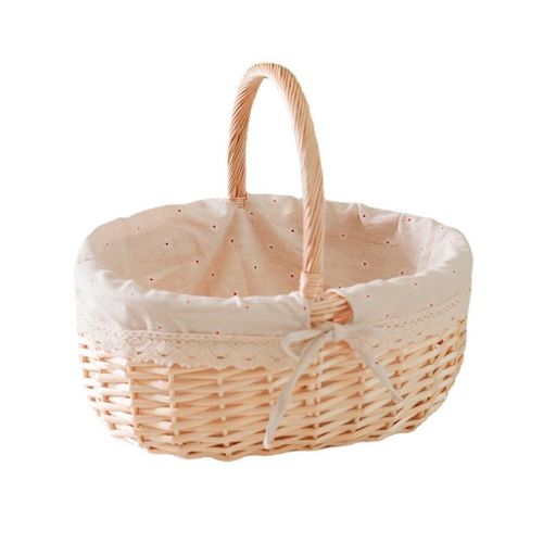 柳藤编鸡蛋篮子厨房菜篮餐篮采摘篮编织藤编收纳筐供应藤编手提篮