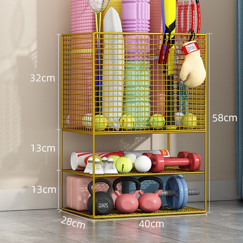 收纳筐健身器材运动器械收纳篮框带轮放收纳箱可移动收纳柜