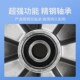 弹力橡胶轮重型铸铝轮推车小拖车轮子寸静音减万向轮