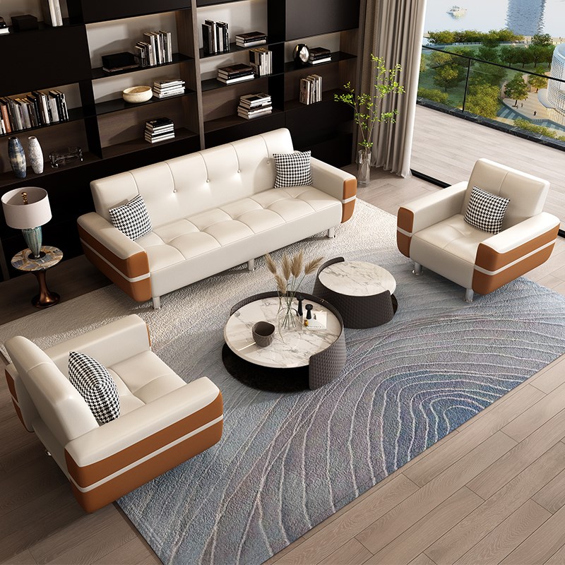 办公室沙发接待商务会客出租房现代酒店民宿公寓小户型三人位