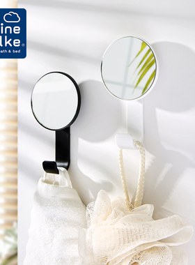 l Wol浴室镜子挂钩无痕粘钩免打孔毛巾挂钩