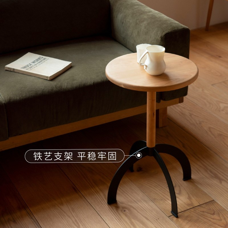 MUMO木墨  夏克式边几 樱桃木实木客厅现代简约茶几