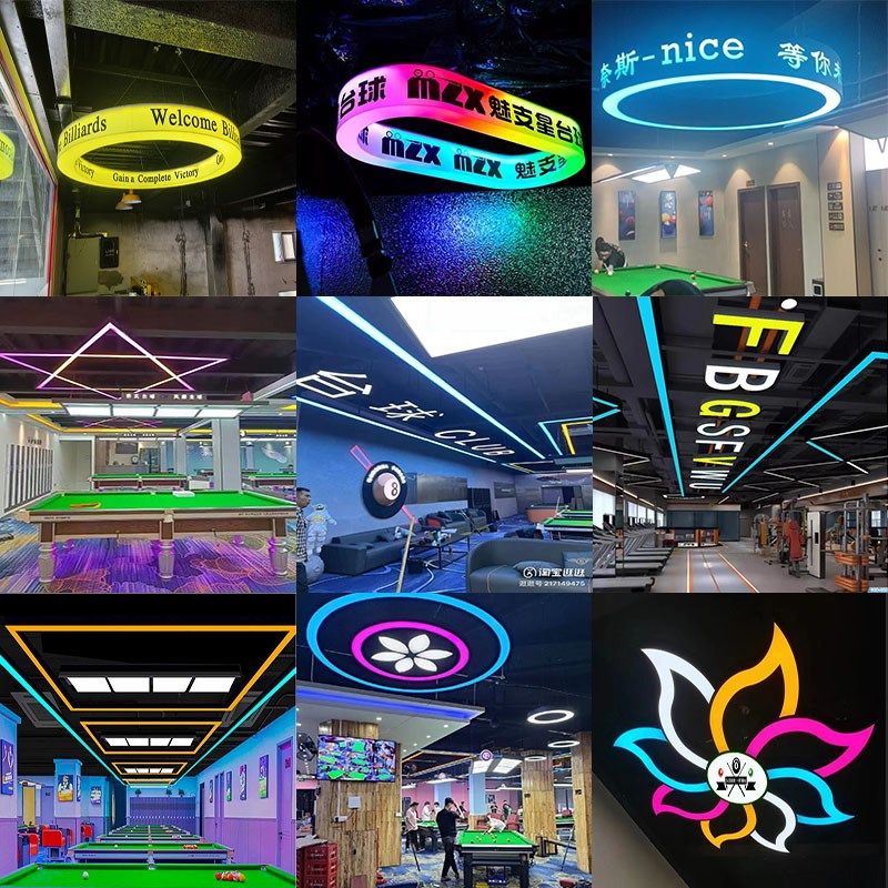 新款台球厅外发光氛围灯loo造型灯电玩城游乐场游戏厅娱乐场吊灯,家装灯饰光源,商用吊灯,淘宝优惠券,粉丝福利购,淘宝优惠卷