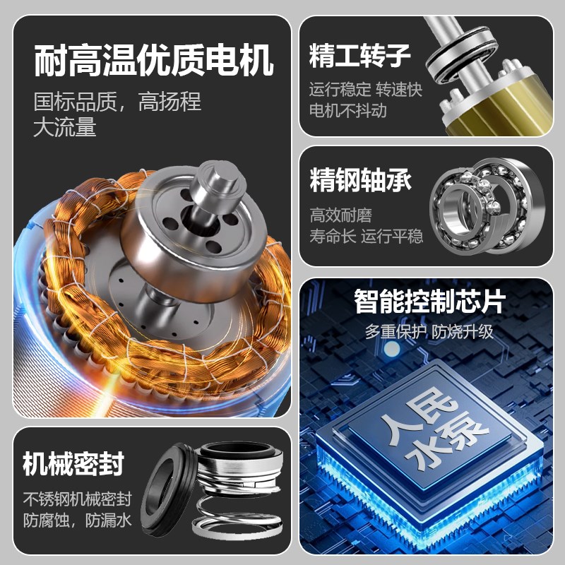 神科耐高温腐蚀0不锈钢潜水泵家用小型抽水机切割式污水泵