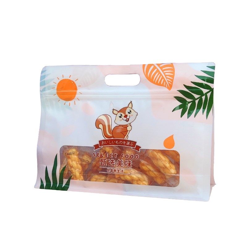 八边封休闲食品自立袋通用烘焙零食薯片饼干雪酥密封袋子