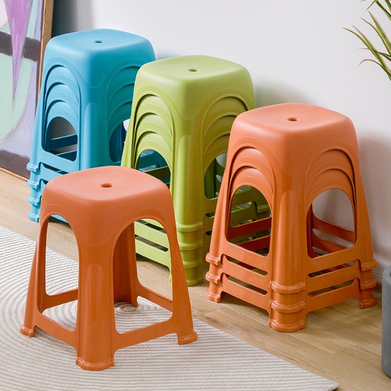 茶塑料凳家用加厚塑料凳脚凳家用客厅板凳防滑凳,收纳整理,收纳凳,淘宝优惠券,粉丝福利购,淘宝优惠卷