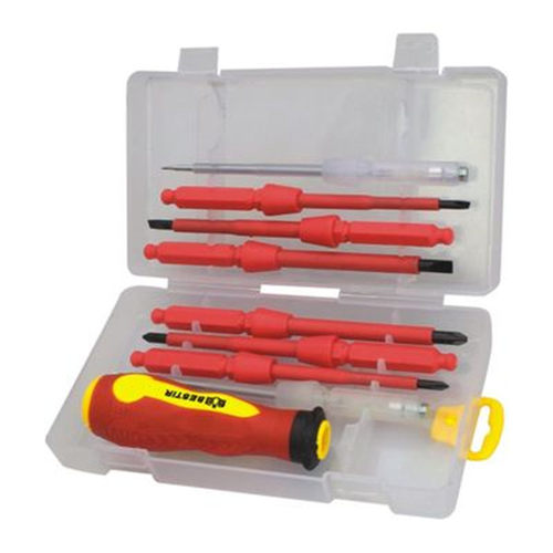 鹰之印强磁性缘螺丝批电工手批工具9装一字十字带磁测电笔