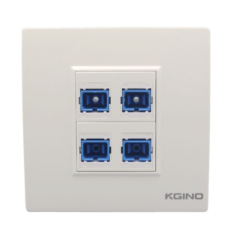 型位光钎口包含法兰盘耦合器网络宽带电脑 四口光纤插座