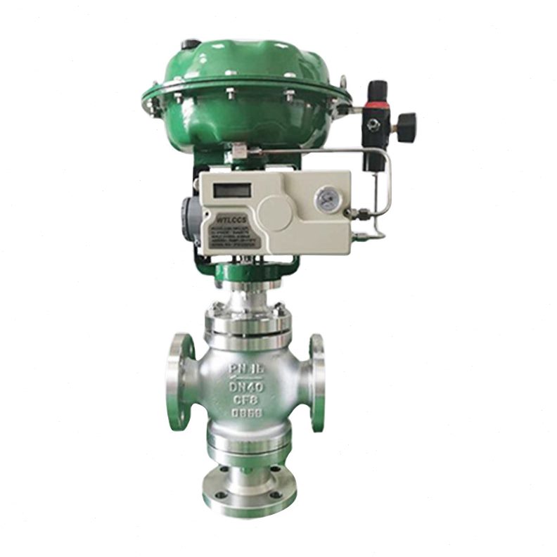 ZJHX气动薄膜三通合流调节阀 波纹管温度控制阀 不锈钢快速切断