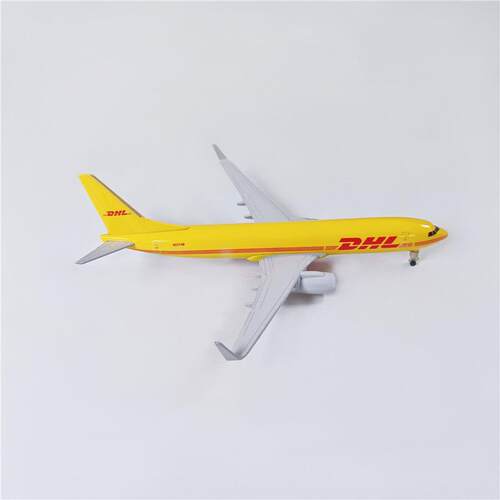20CM合金飞机模型 真客机 合金静态摆件 DHL航空737精致