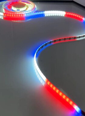5V160灯幻彩COB灯带 5MM宽度跑马流水灯带单点单控内置IC灯带