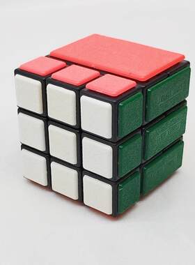 梯色捆绑三阶魔方25号 洞洞插销版Bandaged Cube限制旋转难度挑战