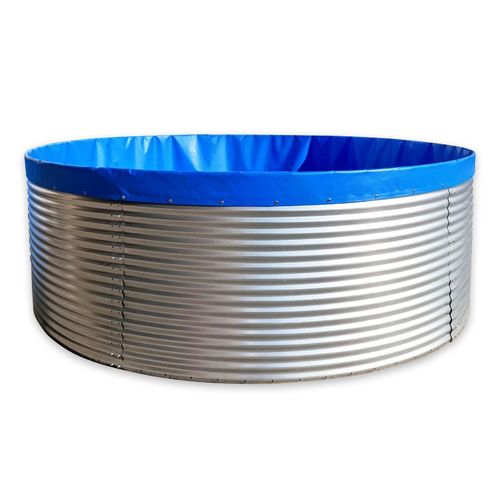 镀锌板帆布蓄水池养鱼池大型户外高密度渔场养鱼专用水箱储水池