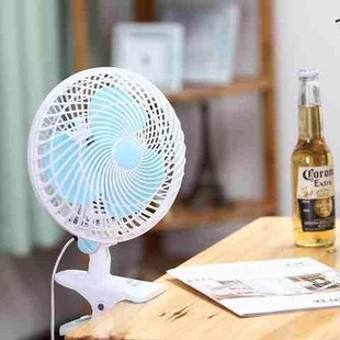 静音学生 2023床头可便携小风扇插电迷你床上吊扇办公室宿舍U台式