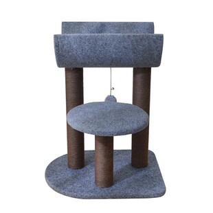 猫爬架猫b窝猫树一体剑麻宠物玩具毛毡好打理不占地小户型爬架攀