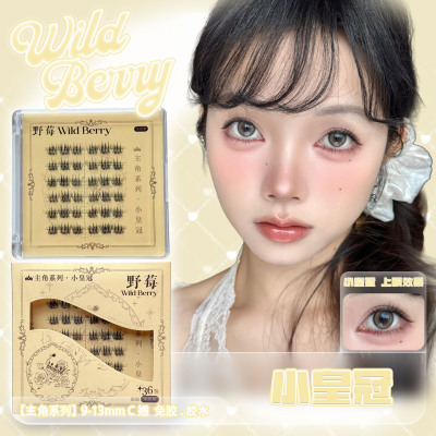 野莓 · 「小皇冠」*免胶单簇好上手经典款自然太阳花假睫毛