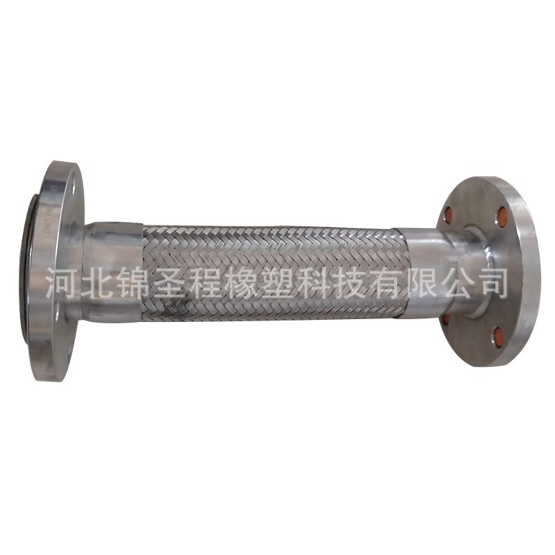 供应内衬四氟金属软管不锈钢金属软管 耐高温化工厂用四氟波纹管