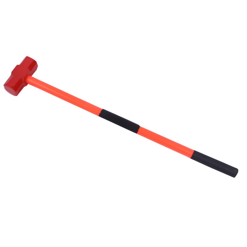 pvc铁锤榔头重型防震八角锤带把大锤石头锤石工锤砸墙锤大铁锤