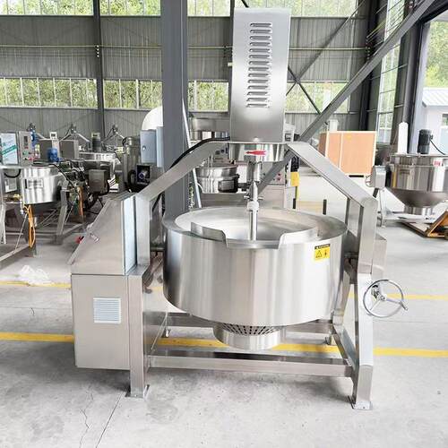 大型调味酱料炒锅 辣椒油熬煮加工设备 红油豆瓣酱底料炒料机