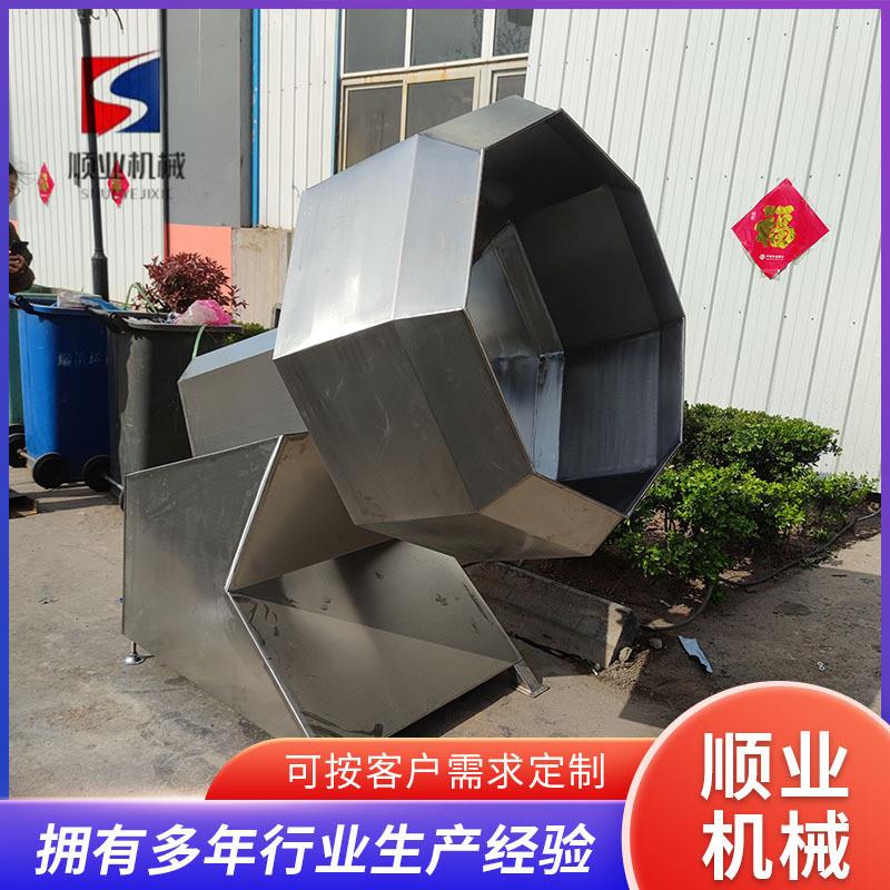 多味花生麻辣花生拌料桶 油炸食品调味机 自动江米条八角桶拌料机