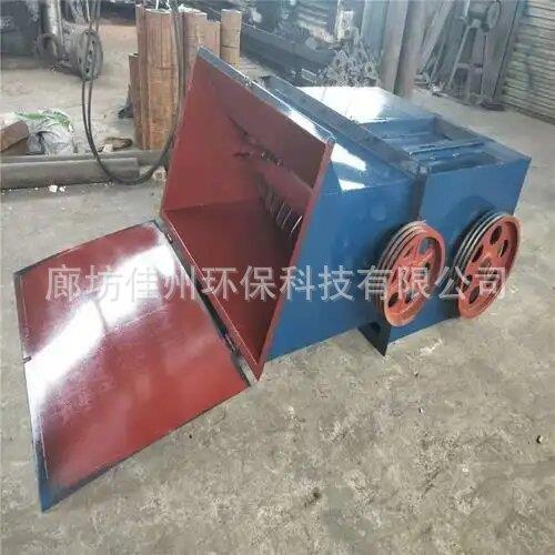 车载流动泡沫粉碎热熔机 卧式废旧泡沫化块机 进料省力kt板化块机