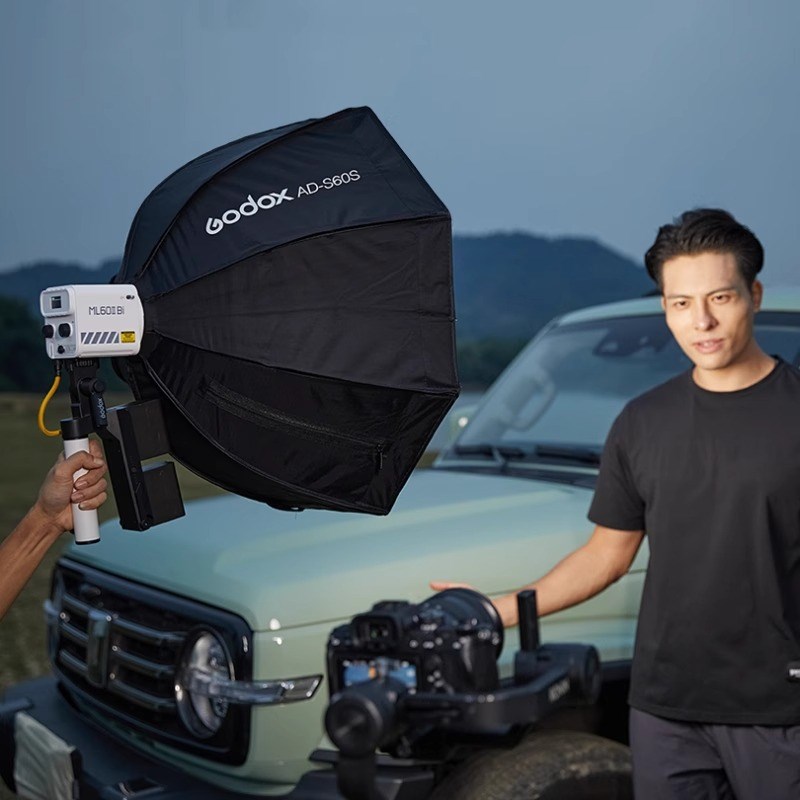 神牛ML60IIBi二代直播常亮灯影棚视频户外拍摄打光灯便携式手持灯