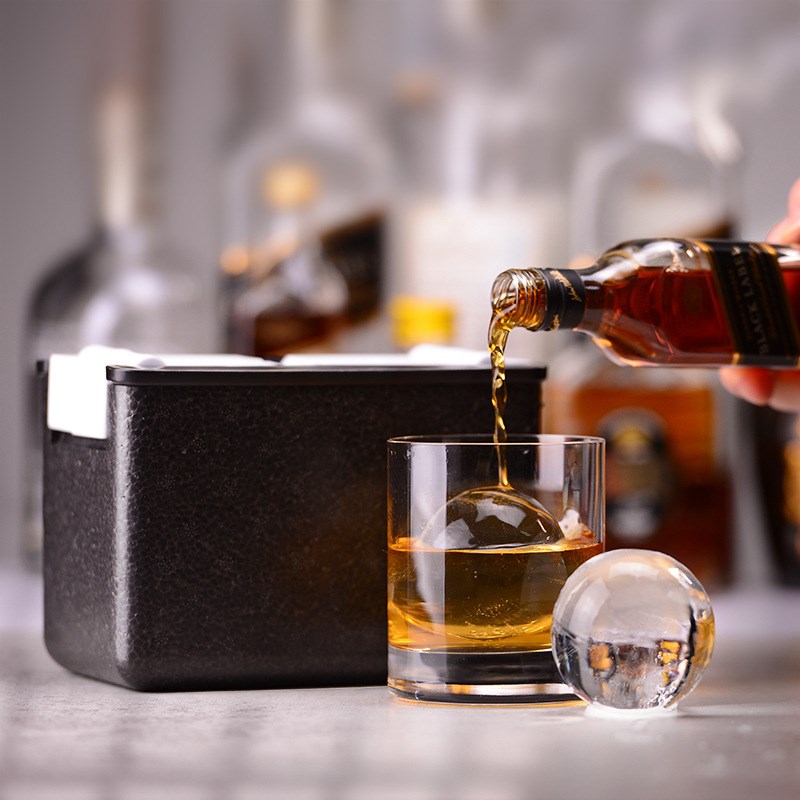 安知鱼ANZZYU日本透明冰球模具冰格冰模威士忌6cm大冰球老冰双球