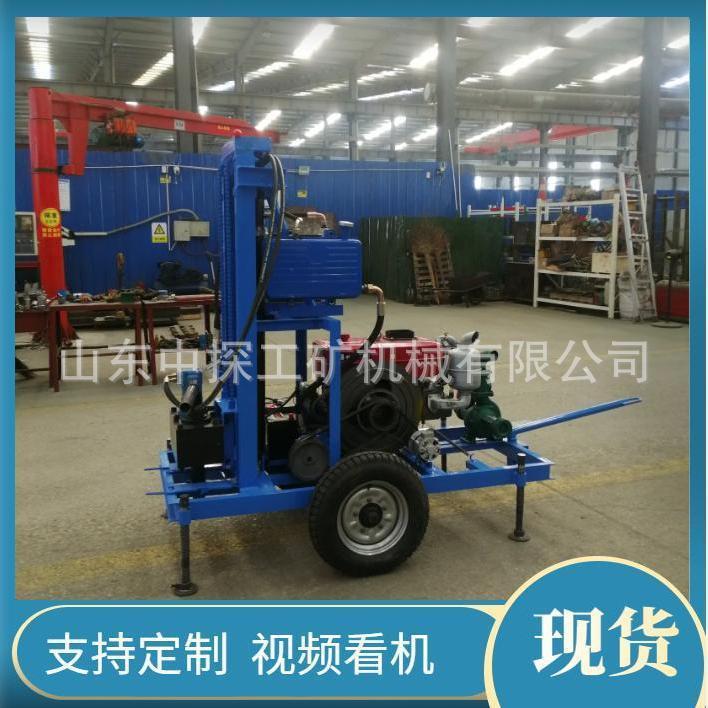 22马力柴油液压打井机牵引轮式百米钻孔神器自动卸杆钻井机
