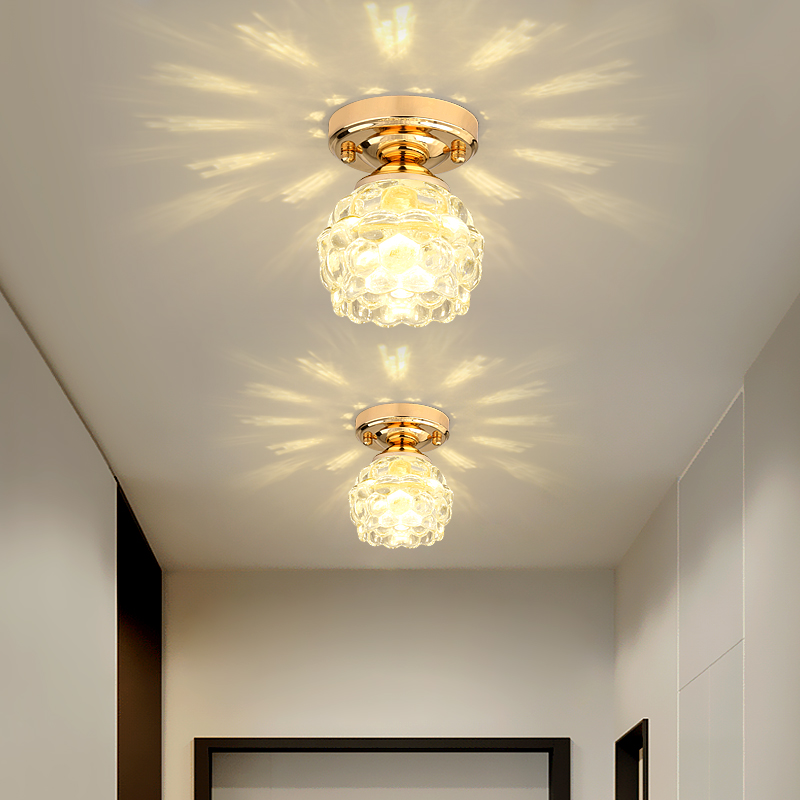 天花灯过道灯走廊灯简约入户灯玄关灯阳台灯轻奢水晶筒灯造型灯