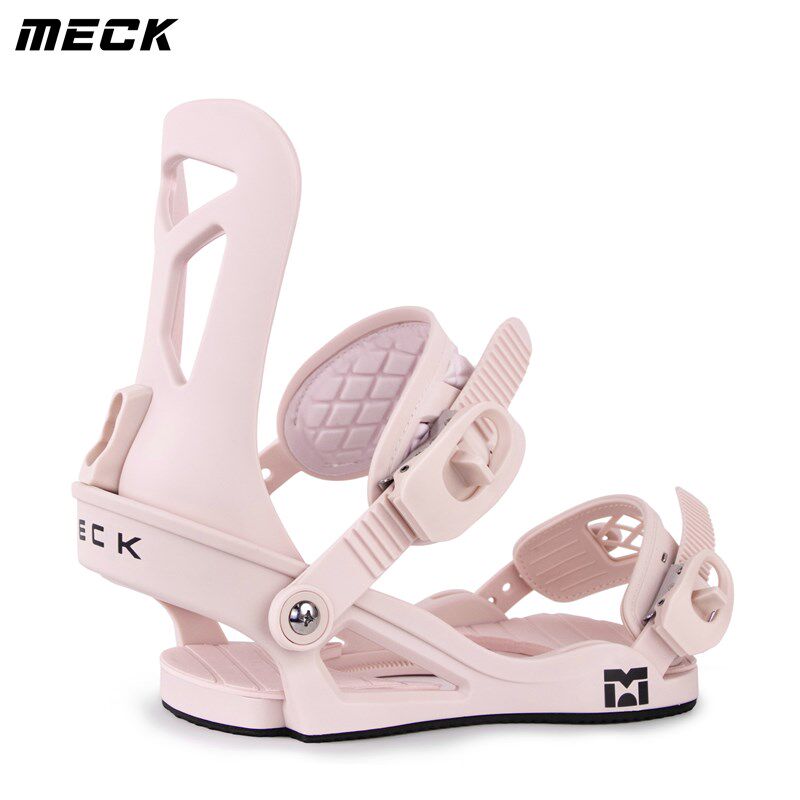 MECK单板滑雪板固定器全地域自由式传统绑带平花刻滑男女款通用