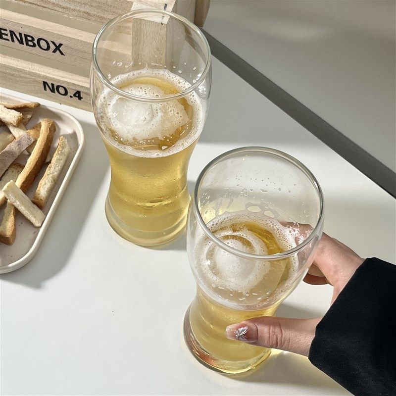 加厚精酿小麦啤酒杯家用扎啤杯大容量果汁杯玻璃杯饮料杯酒吧杯子,餐饮具,啤酒杯,淘宝优惠券,粉丝福利购,淘宝优惠卷