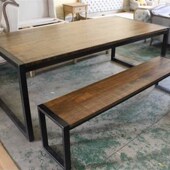 美式 简约长玄关台铁艺实木条案墙边展示小桌子复古窄门厅柜可定做