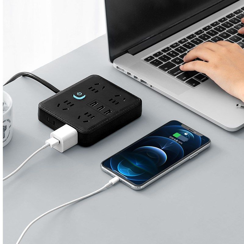 侧面多插位插座转换器多功能usb插排插线板多孔家用接线板带线,电子/电工,接线板,淘宝优惠券,粉丝福利购,淘宝优惠卷