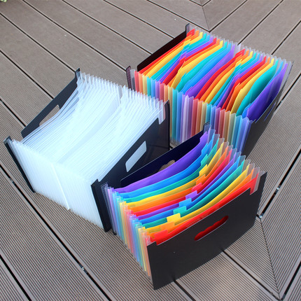 伸缩风琴文件夹A4档案册桌面资料插页收纳座资料袋多层分类文件袋